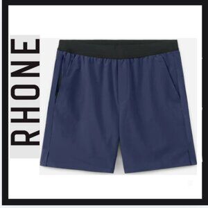 Rhone Mako Tech Shorts Mens M x 5" Purple Blue Athletic Unlined Gym Run Stretch